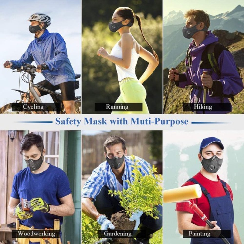 2 Valve Filtered Face Mask - Picture 7 of 10